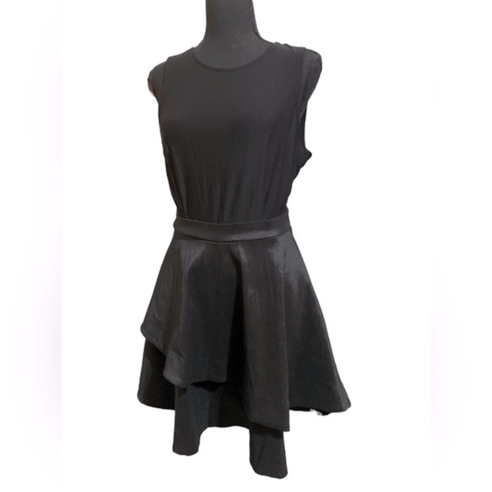 IRIS Sheer Drop Waist Stretch Fit & Flare Mini Dress Goth Lolita Size L……